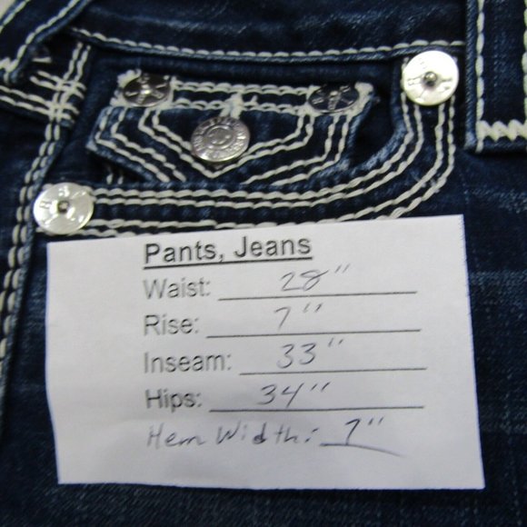 True Religion World Tour "Billy Big QT" Boot Cut Jeans Women's Size 26 28x33 - Picture 7 of 7